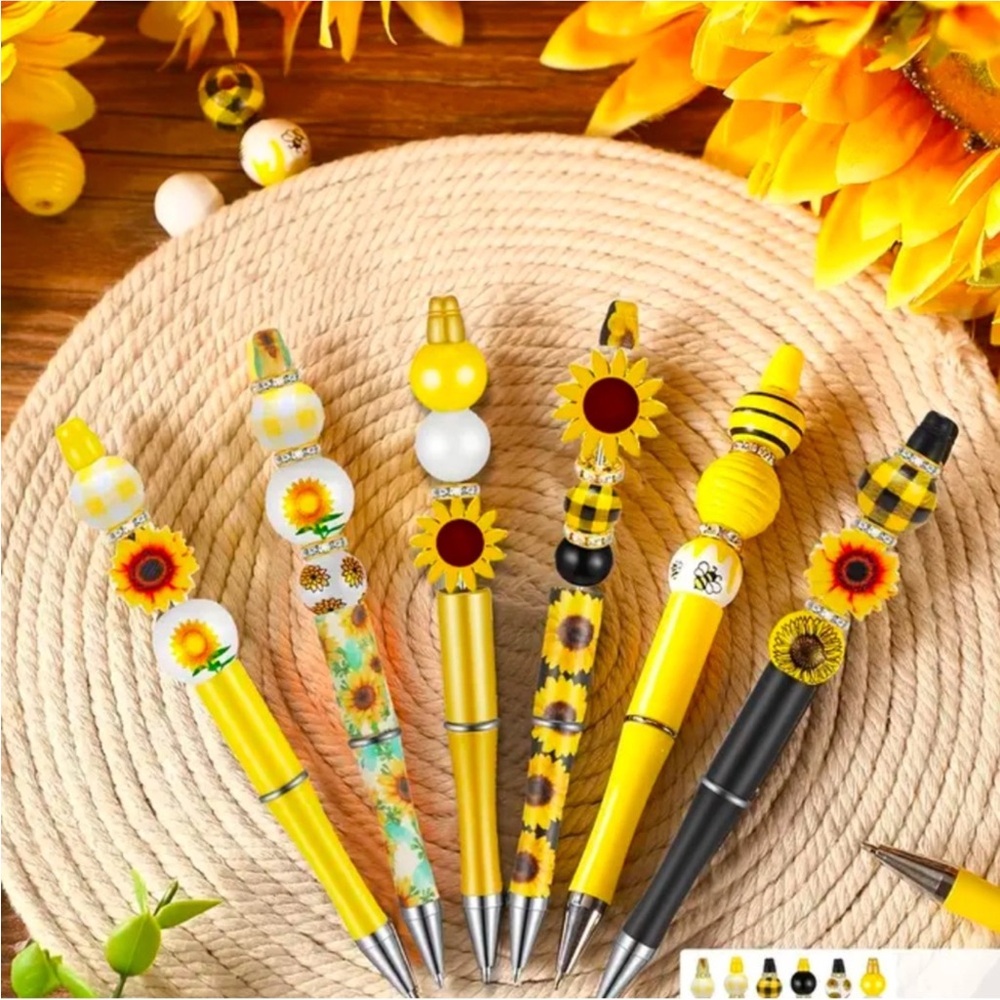 Sunflower-Themed Party Pens Set